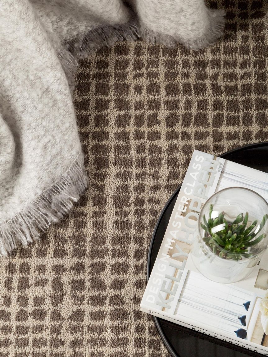 Wollteppich Nesta Taupe