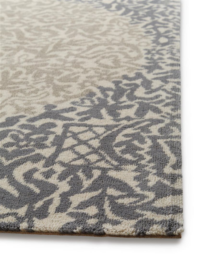 Wollteppich Nesta 140x200 cm Beige / Grau