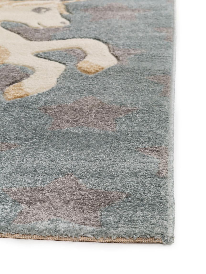 Kinderteppich Justin Blau