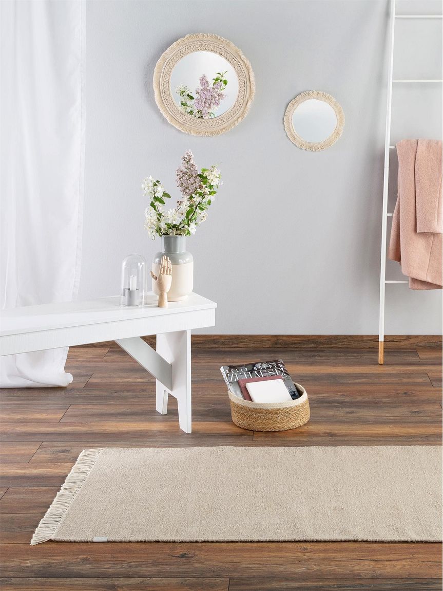 Wollteppich Liv Beige
