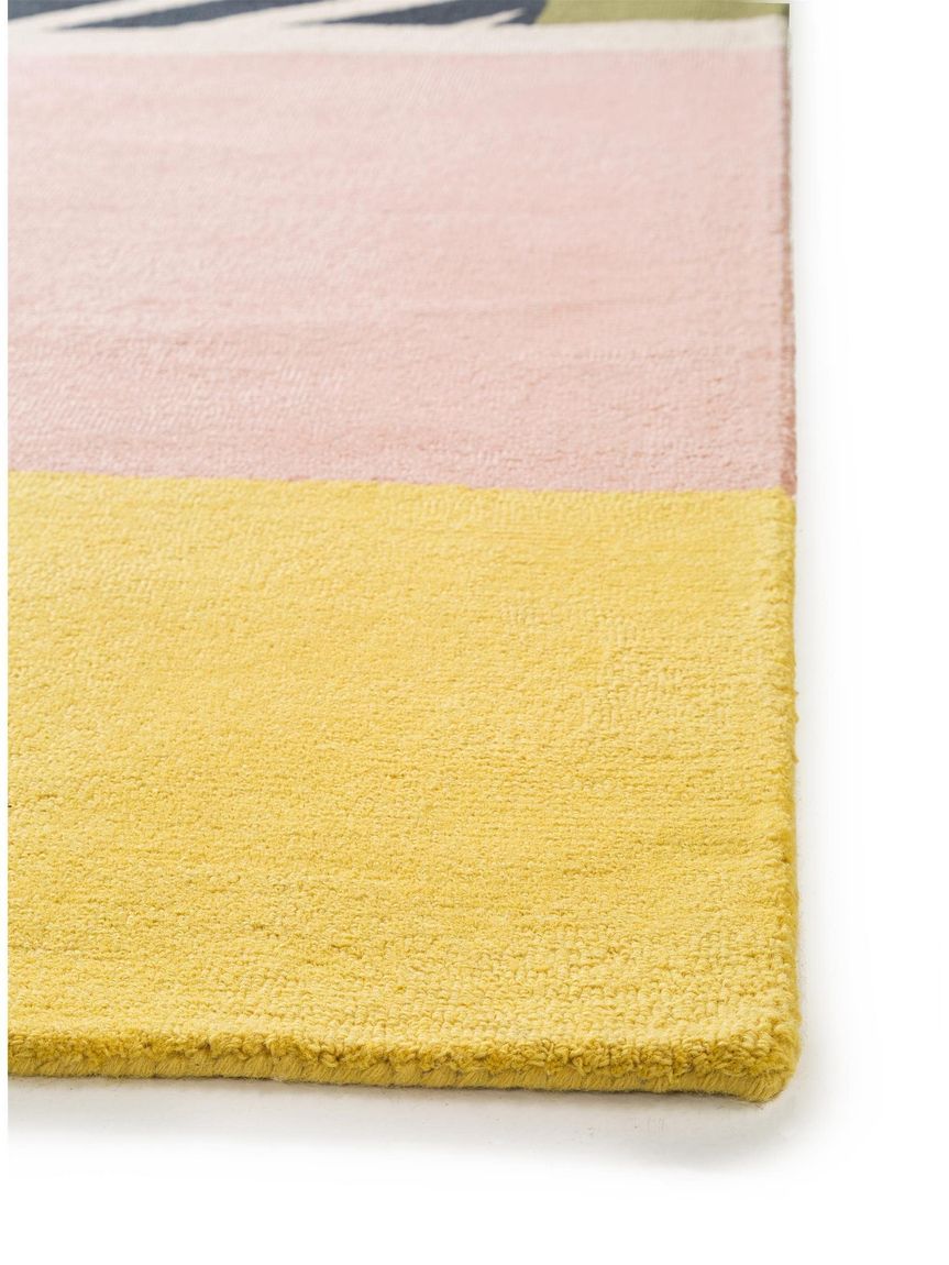 Wollteppich Aurora Taupe / Rosa