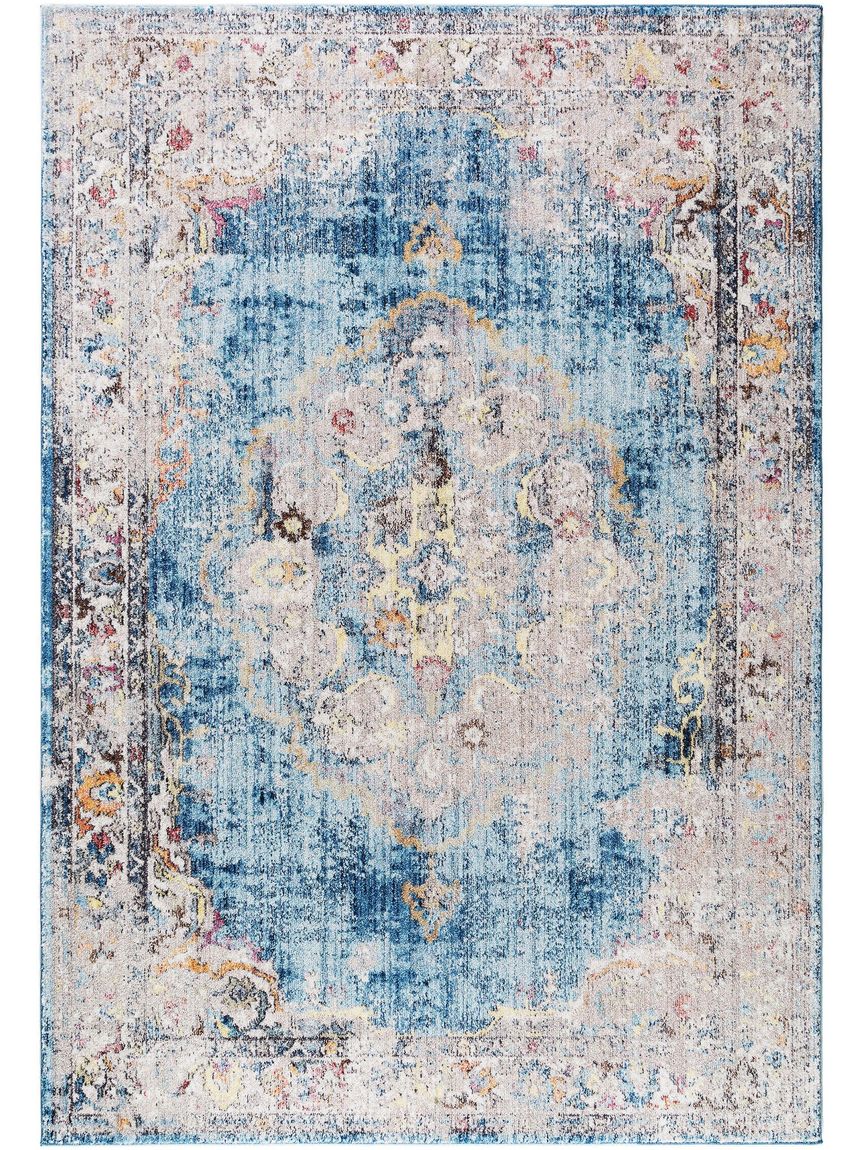 Teppich Tara Bunt / Blau