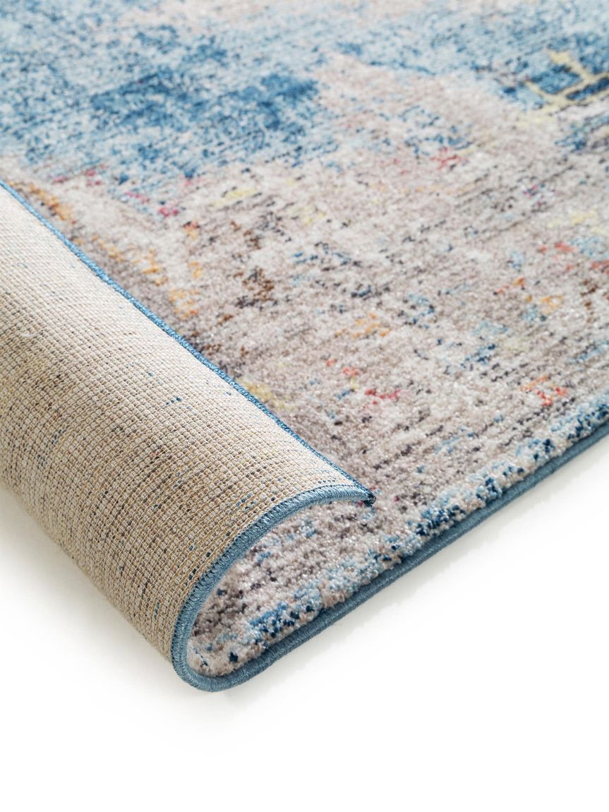 Teppich Tara Bunt / Blau