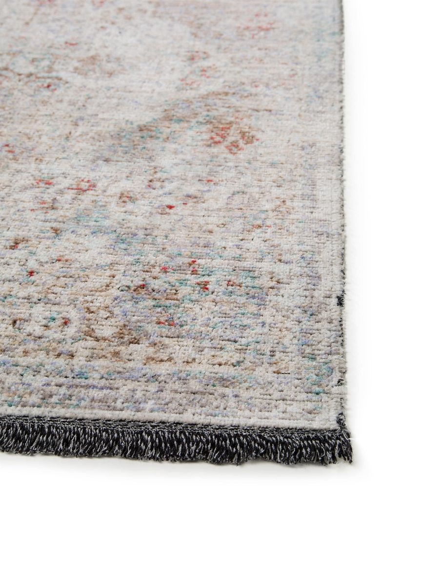 Flachgewebeteppich Ian Grau / Blau