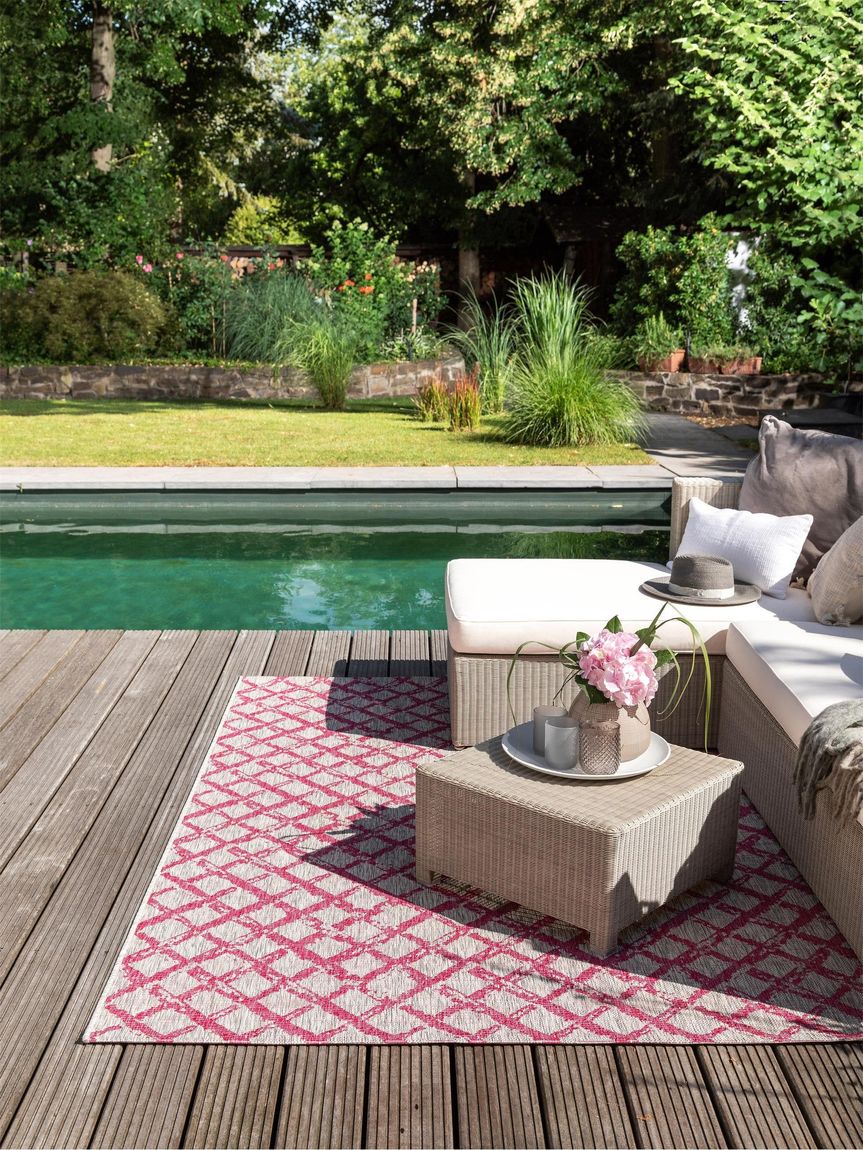 In- & Outdoor Teppich Cleo 200x290 cm Rosa