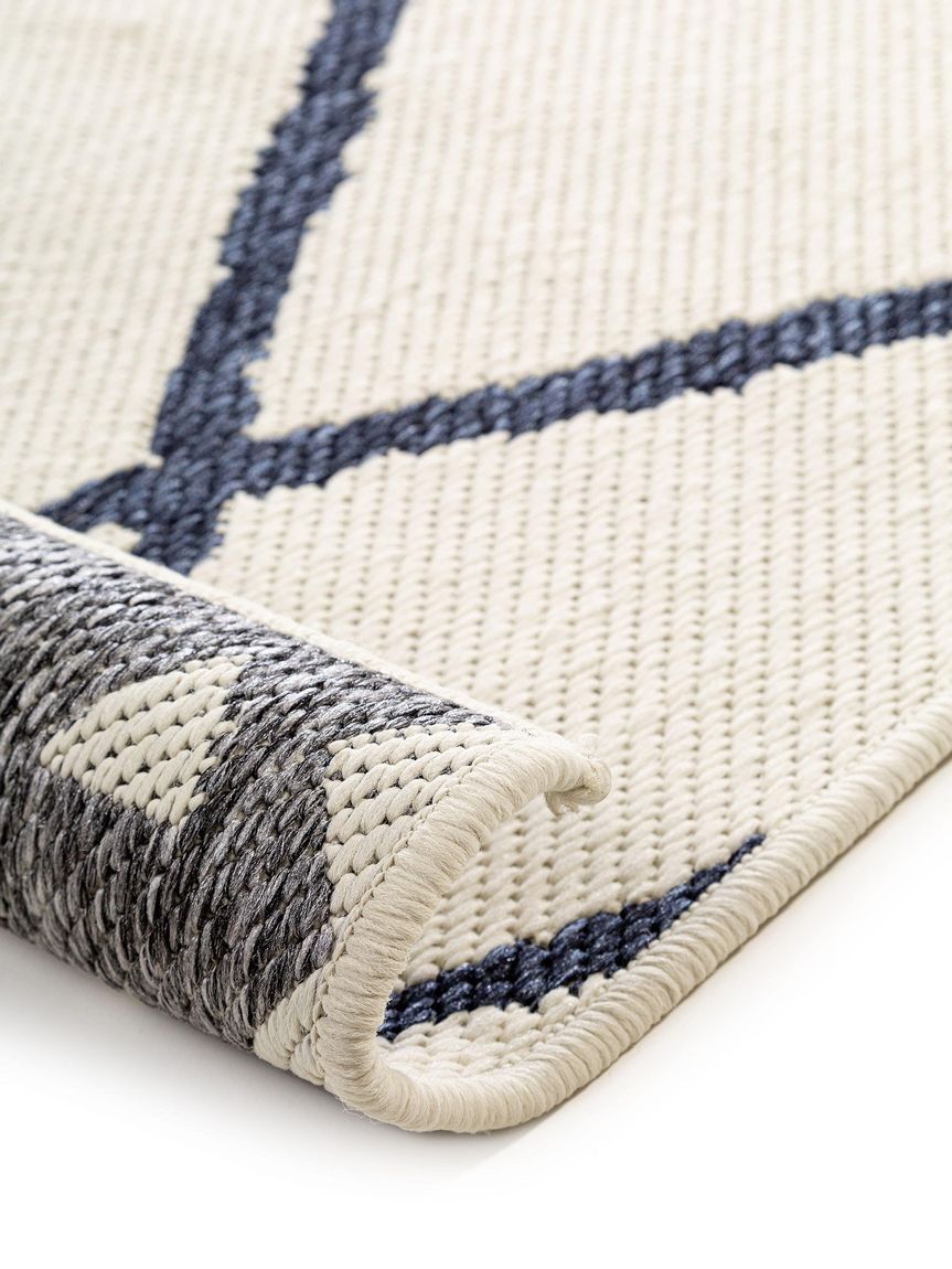 Wendeteppich Terrazzo Grau / Blau