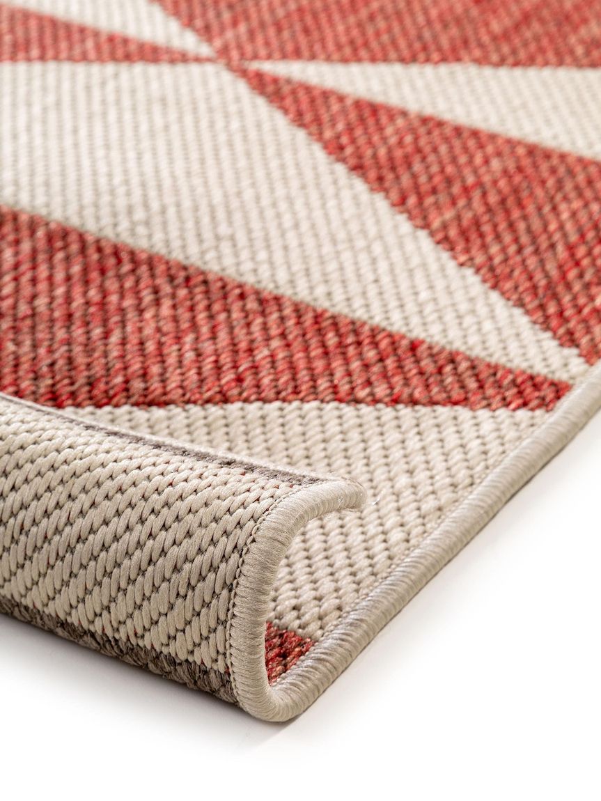 Wendeteppich Terrazzo Beige / Rot