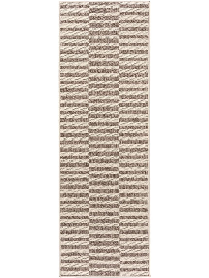 Wendeteppich / Läufer Terrazzo 80x240 cm Beige / Rot