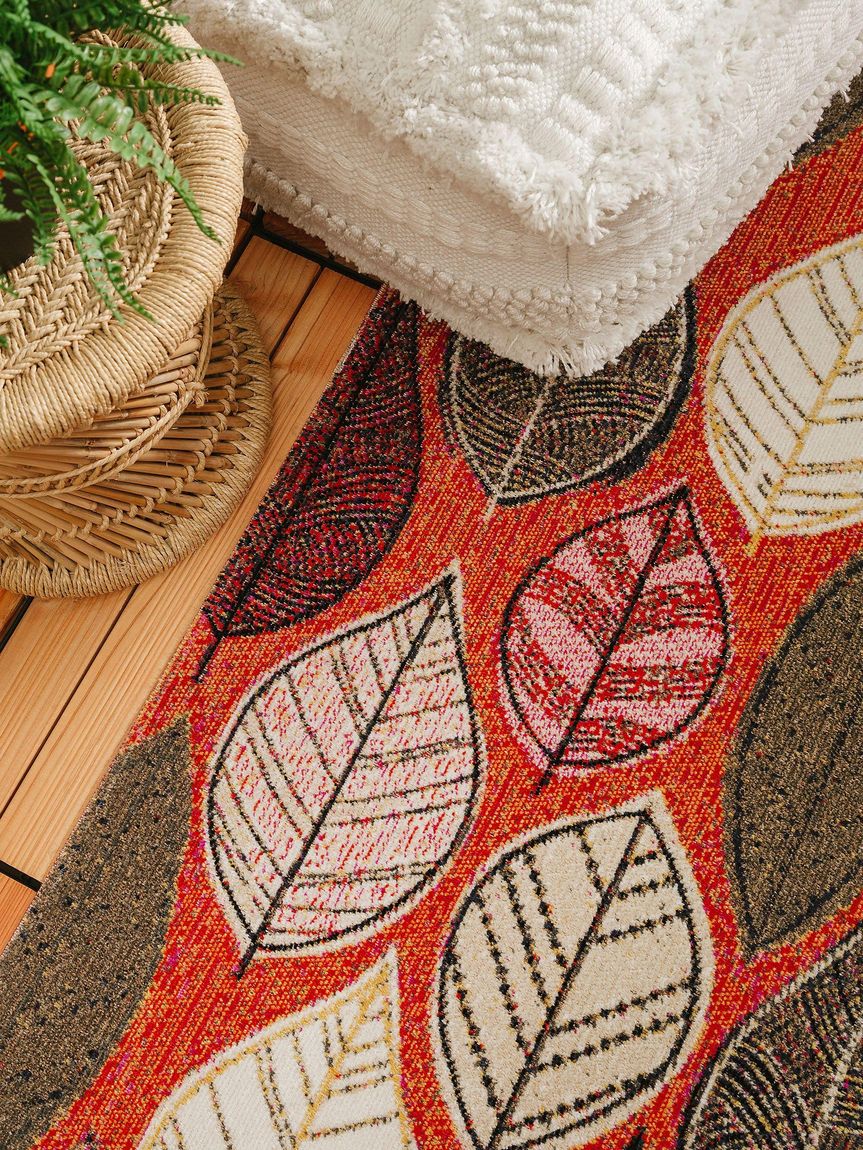 In- & Outdoor Teppich Jerry Bunt / Orange