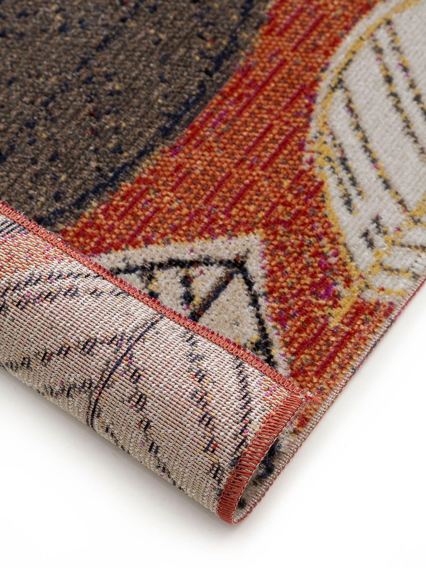 In- & Outdoor Teppich Jerry Bunt / Orange