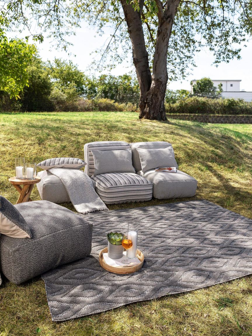 In- & Outdoor Teppich Bonte Grau