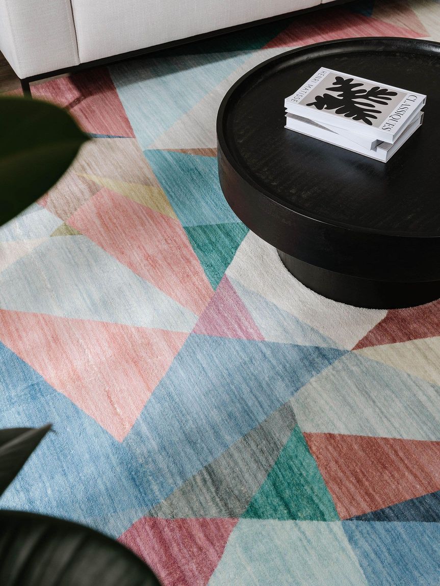 Teppich Mara Bunt / Pink