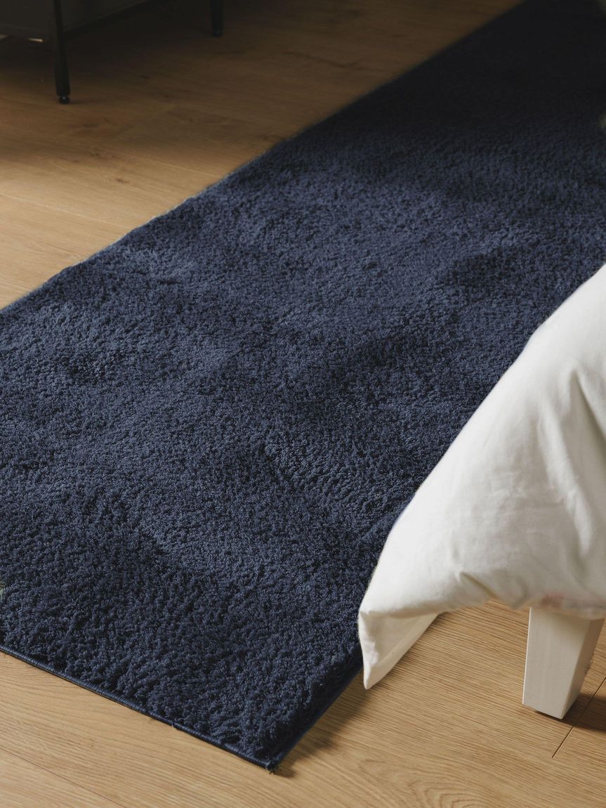Hochflorteppich Läufer Soda 80x240 cm Dunkelblau