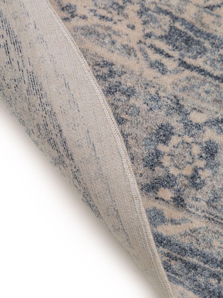 Viskoseteppich rund Haven Ø 160 cm rund Blau