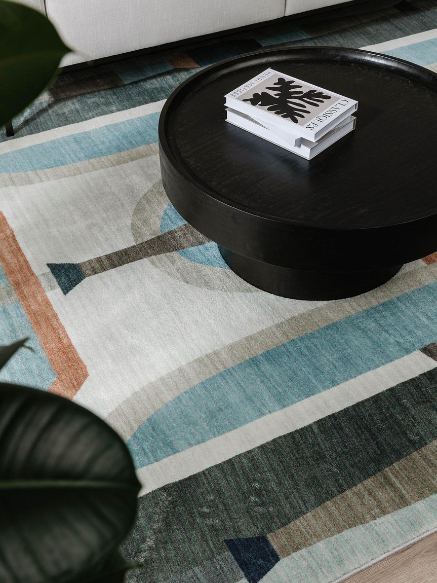Teppich Mara Bunt / Blau