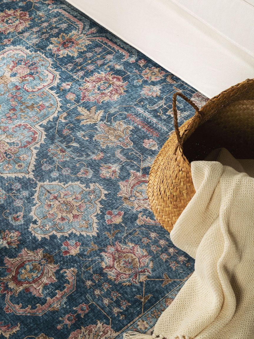 Teppich Laury Blau