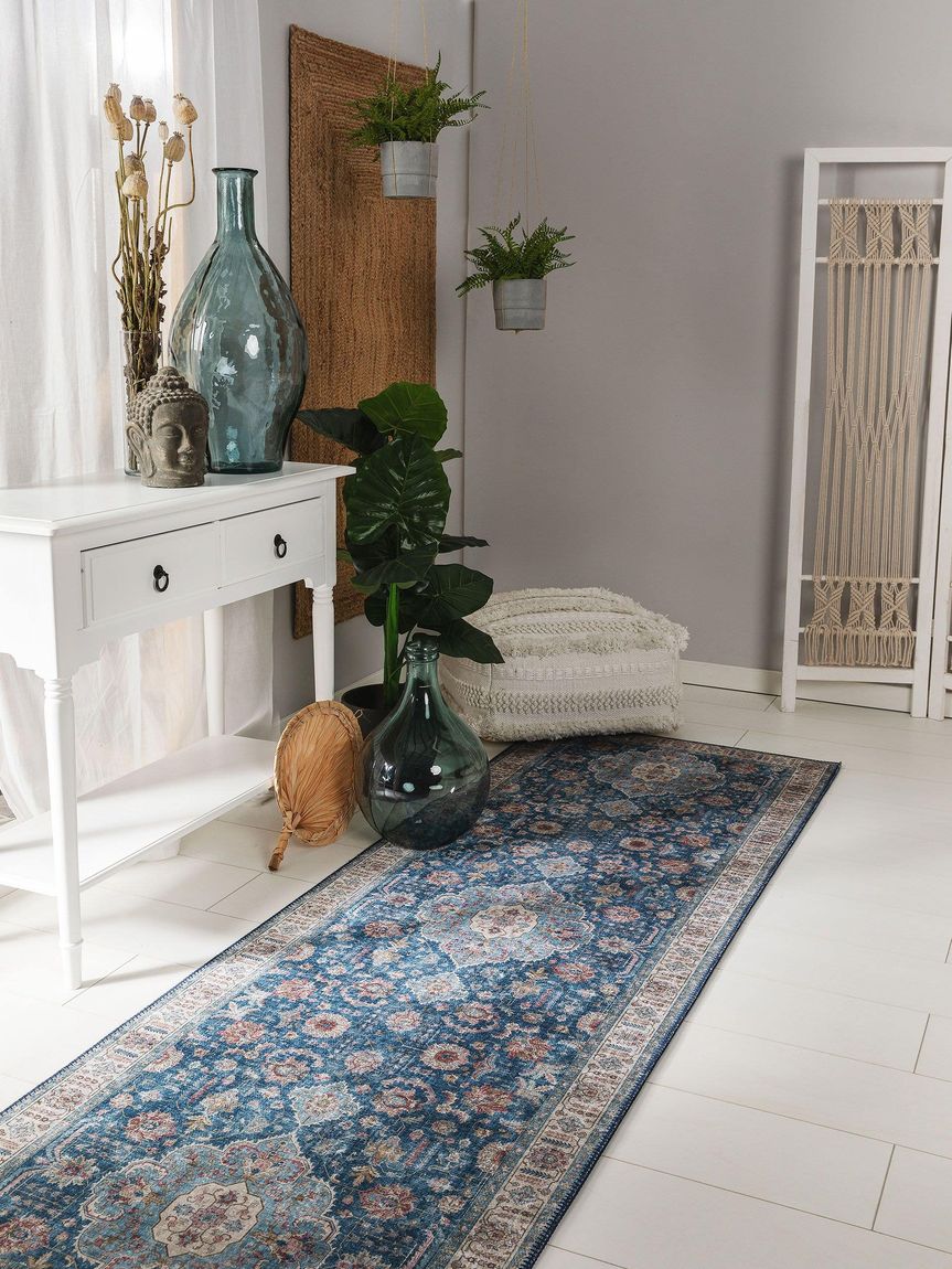Läufer Laury 80x240 cm Blau