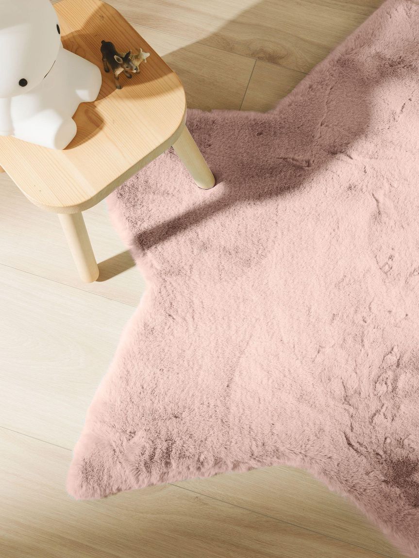Kinderteppich Dave 100x100 cm Rosa
