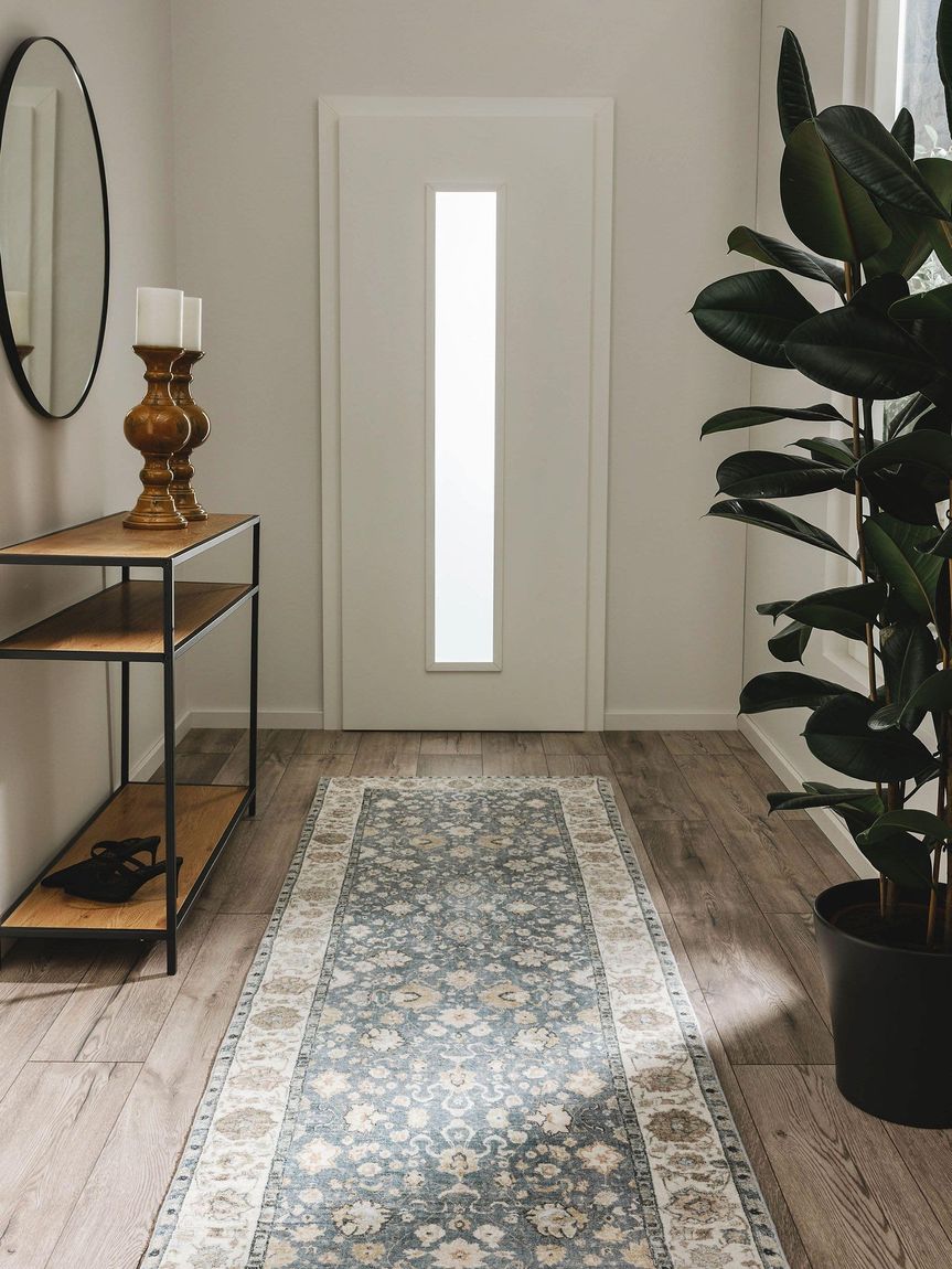 Läufer Mara 80x240 cm Beige / Blau