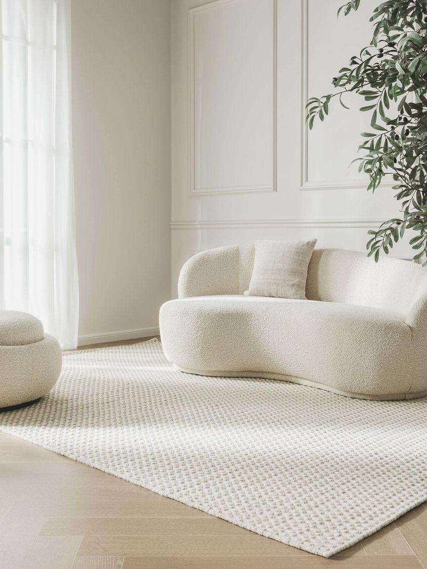 Wollteppich Hector Beige