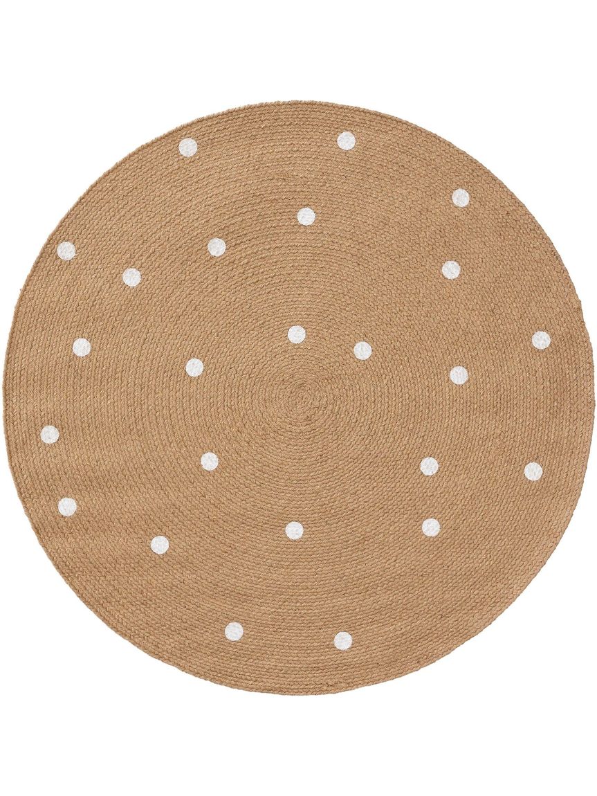 Kinderteppich rund Pippa 115 cm rund Hellbraun