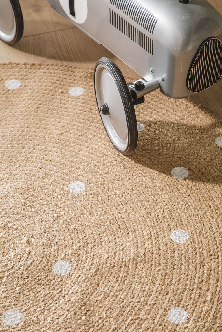 Kinderteppich rund Pippa 115 cm rund Hellbraun