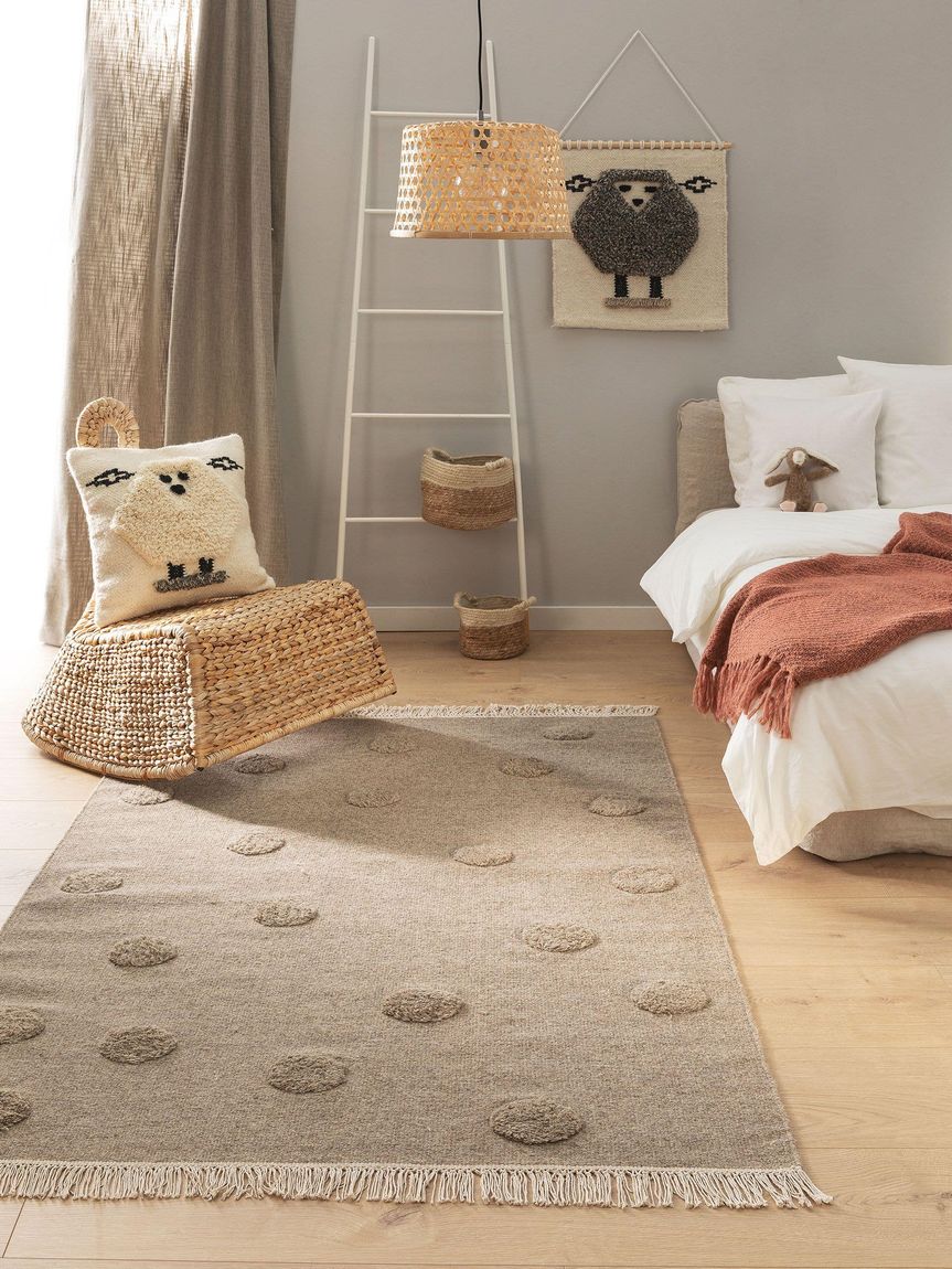 Kinderteppich Carlson Taupe