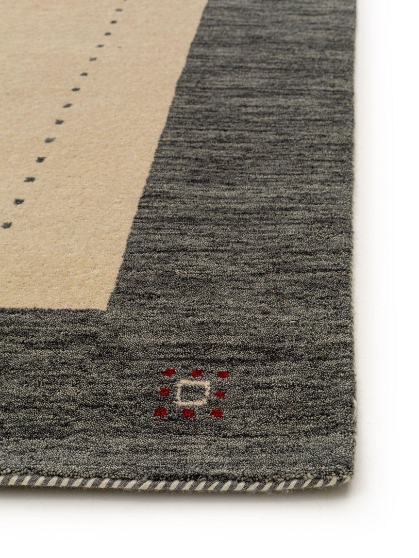 Wollteppich Jamal Beige / Grau