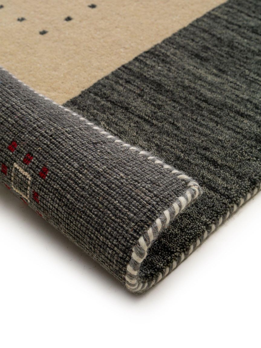 Wollteppich Jamal Beige / Grau