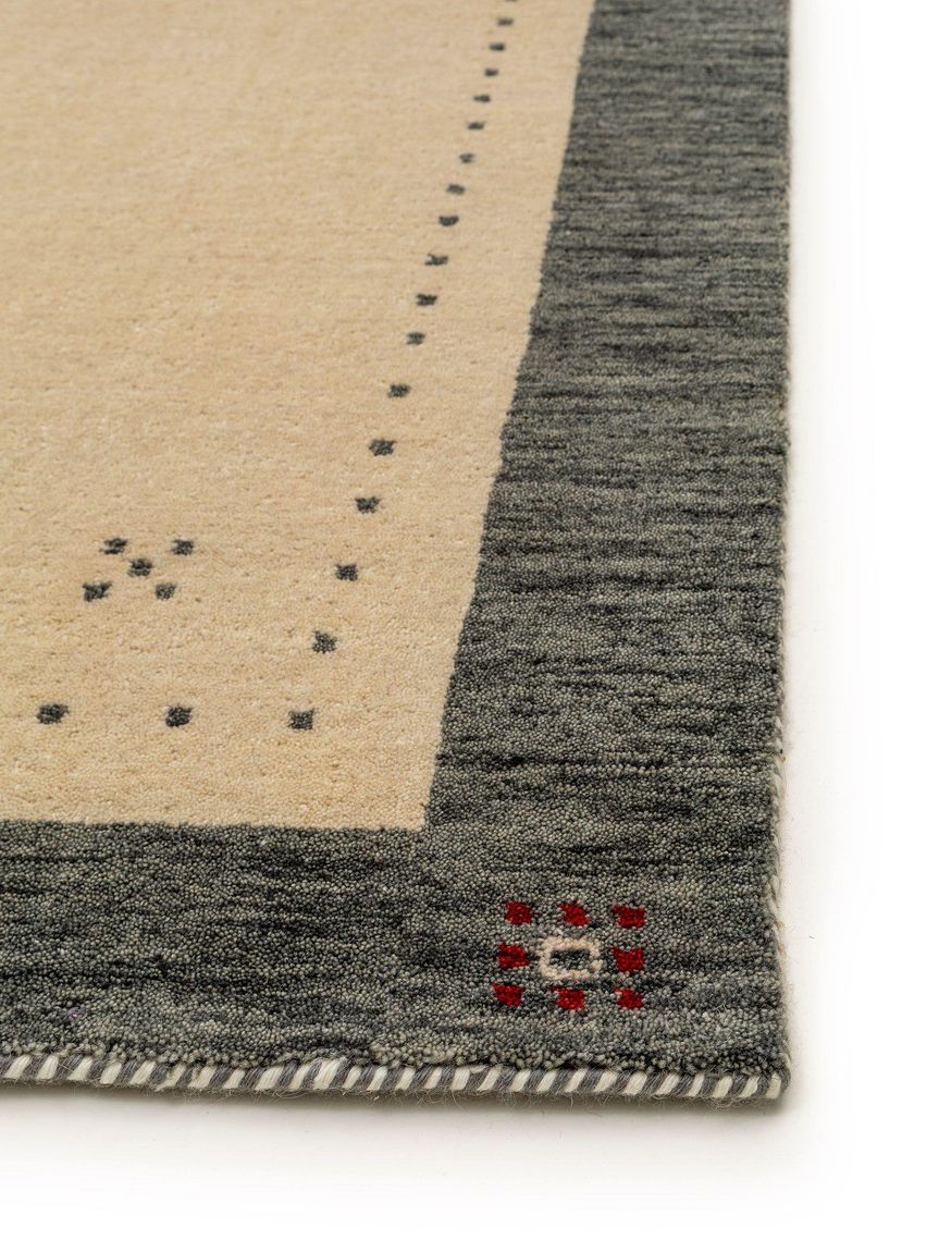 Wollteppich / Läufer Jamal Beige / Grau