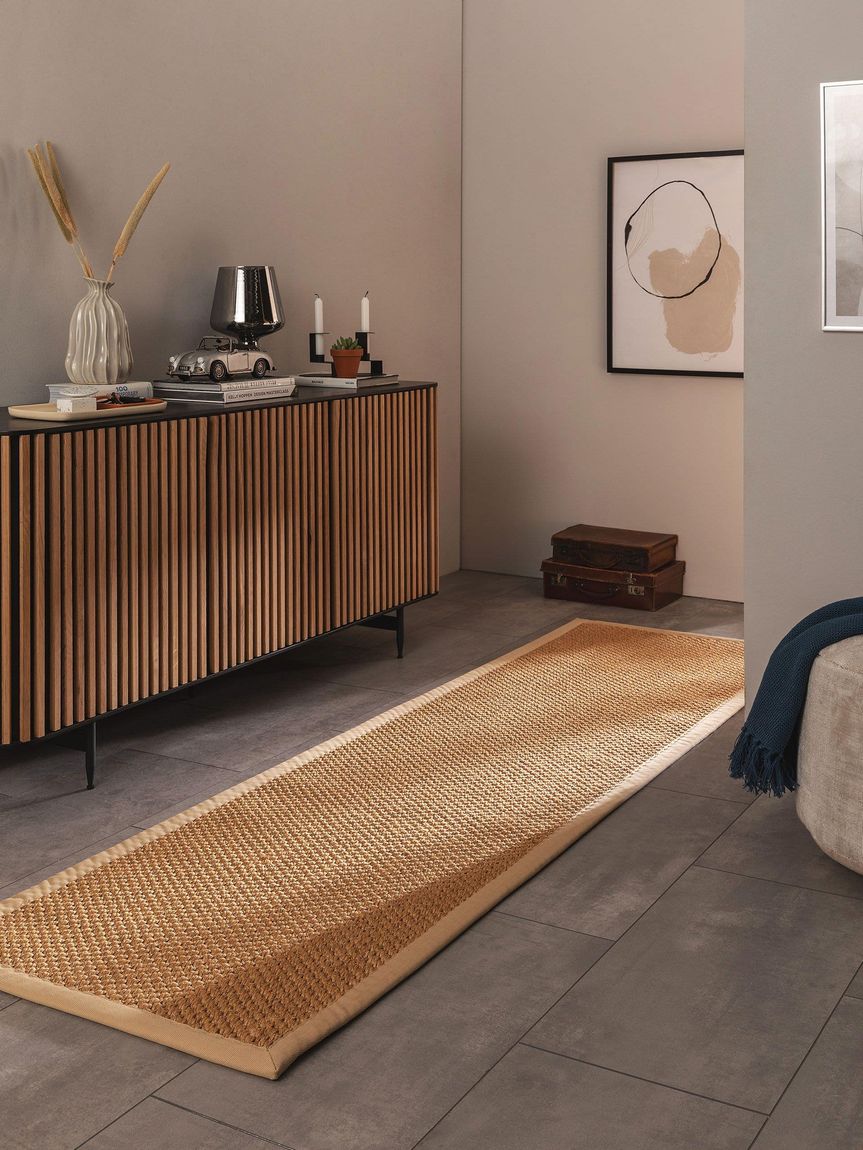 Sisalteppich Läufer Greta Beige