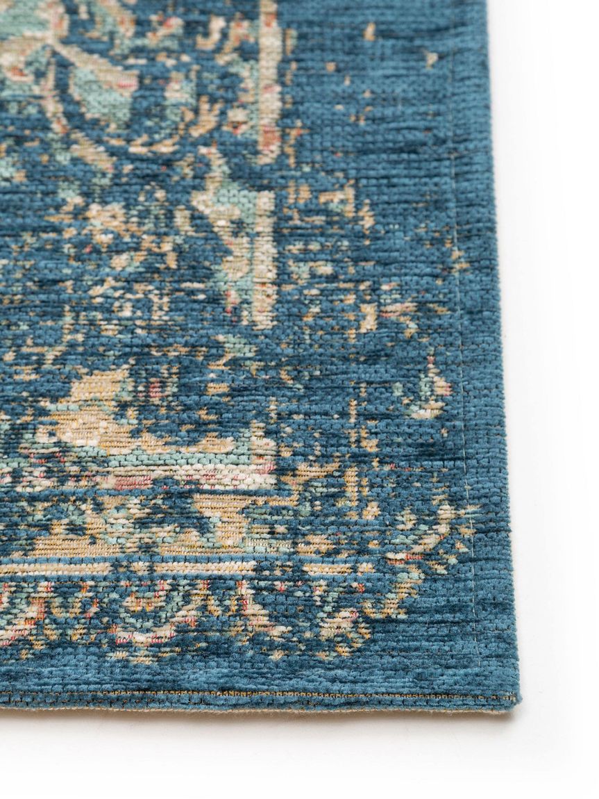 Flachgewebeteppich Frencie Blau