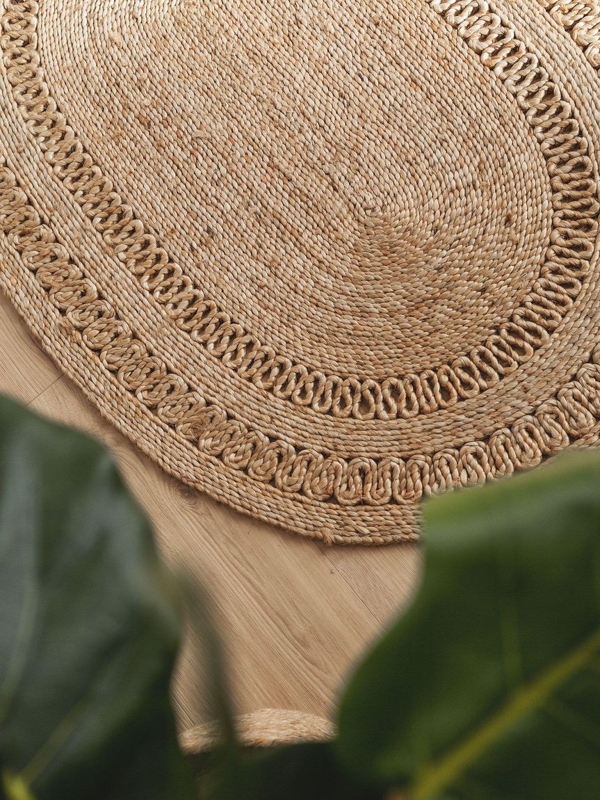 Juteteppich oval Kamala 80x120 cm Natur