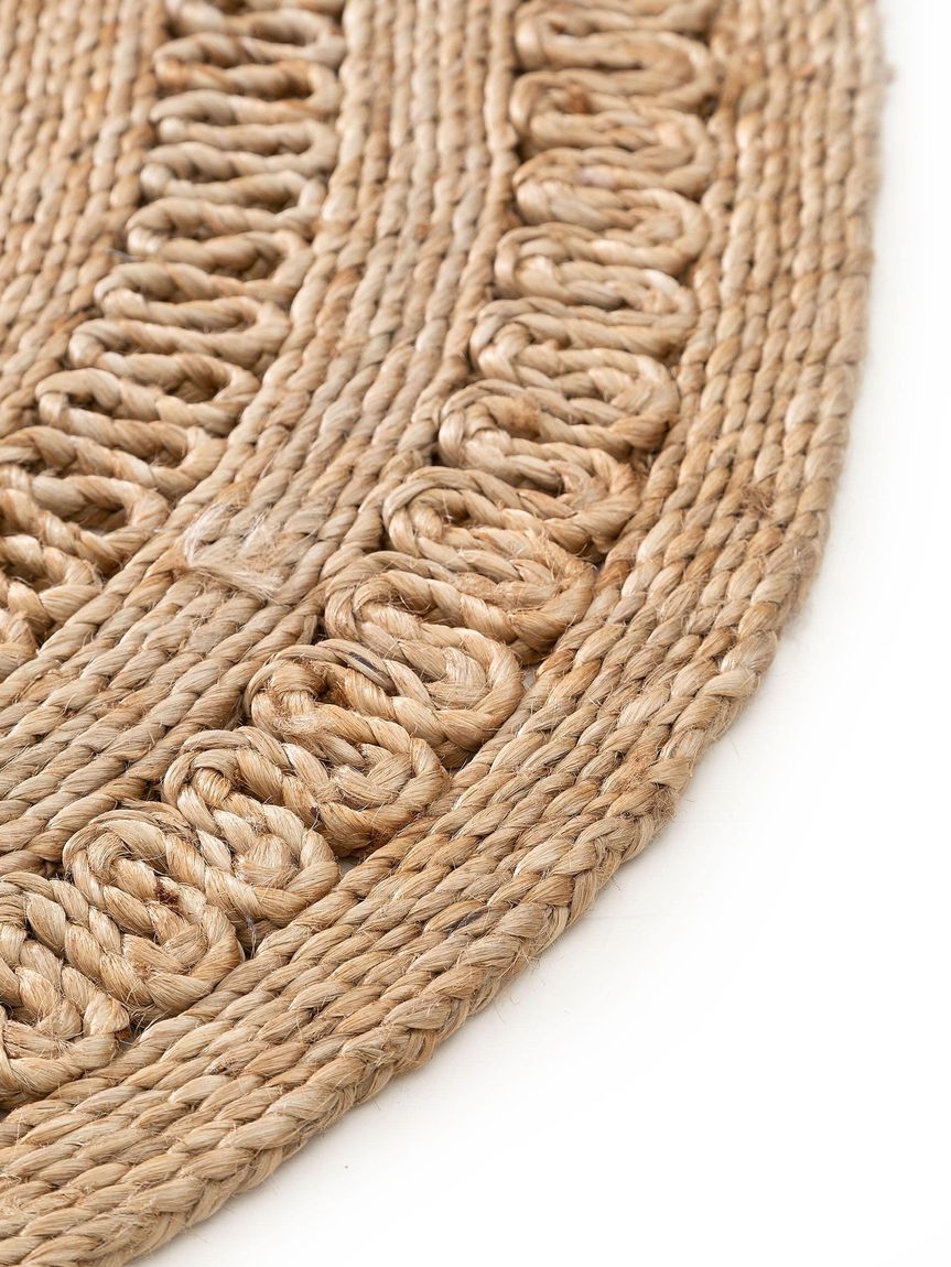 Juteteppich oval Kamala 80x120 cm Natur