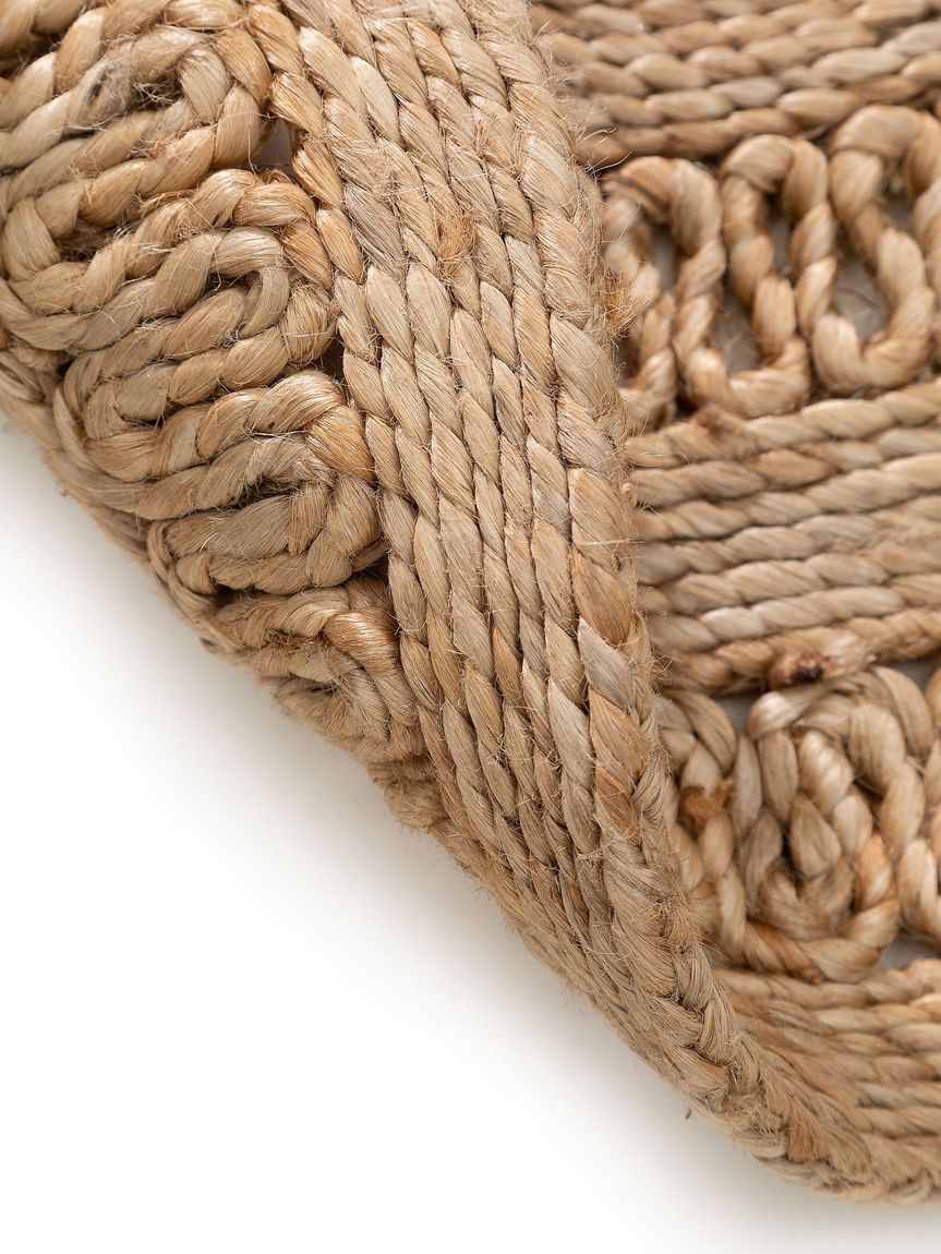 Juteteppich oval Kamala 80x120 cm Natur