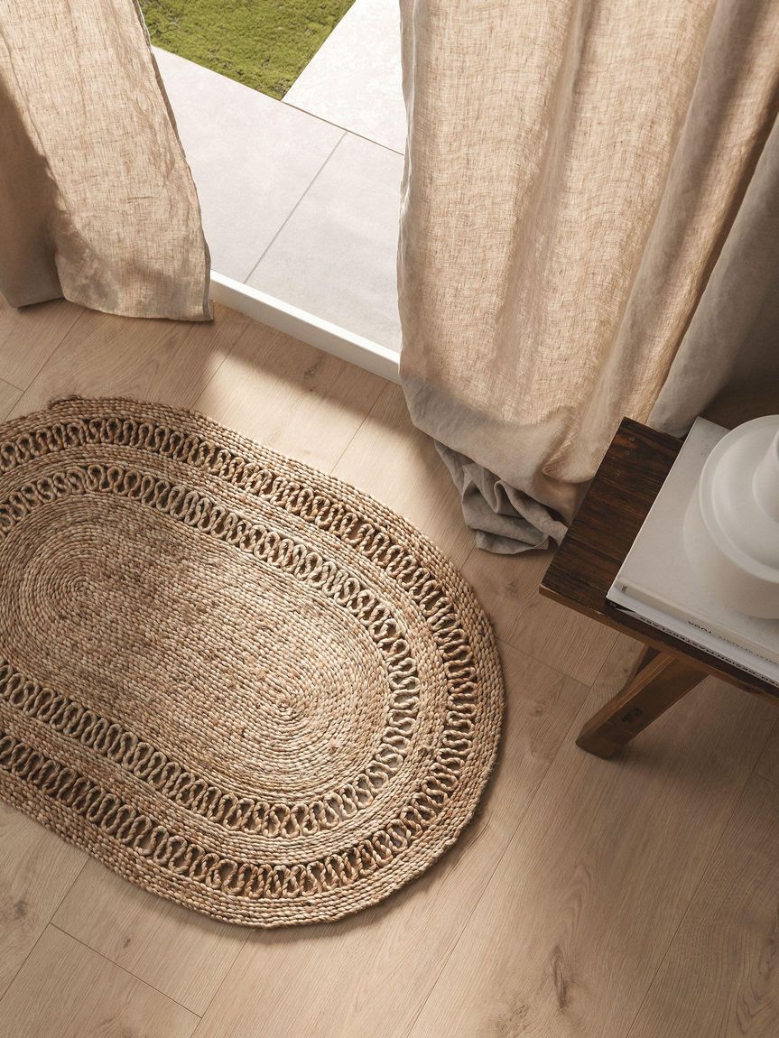 Fußmatte oval Kamala 60x90 cm Natur