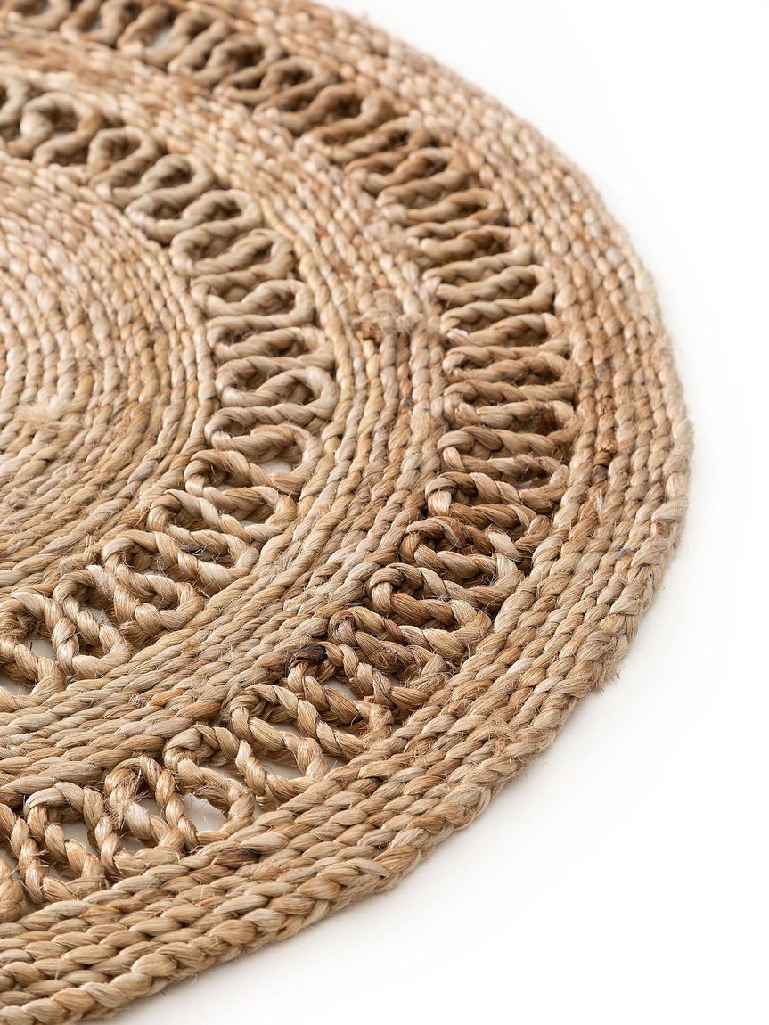 Fußmatte oval Kamala 60x90 cm Natur