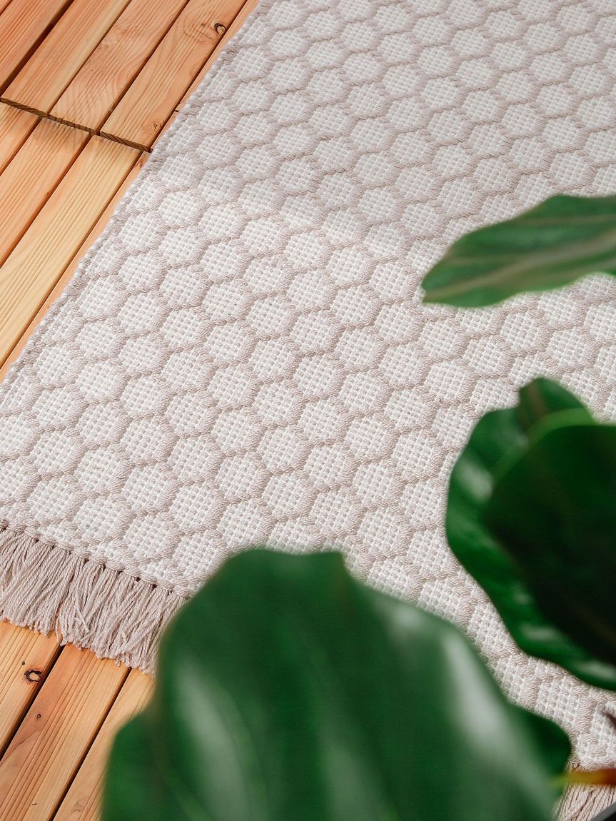 Teppich Läufer aus recyceltem Material Mimpi 80x250 cm Taupe