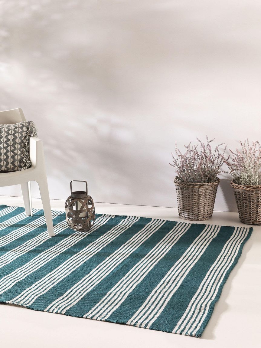 In- & Outdoor Teppich Dura Blau / Grün