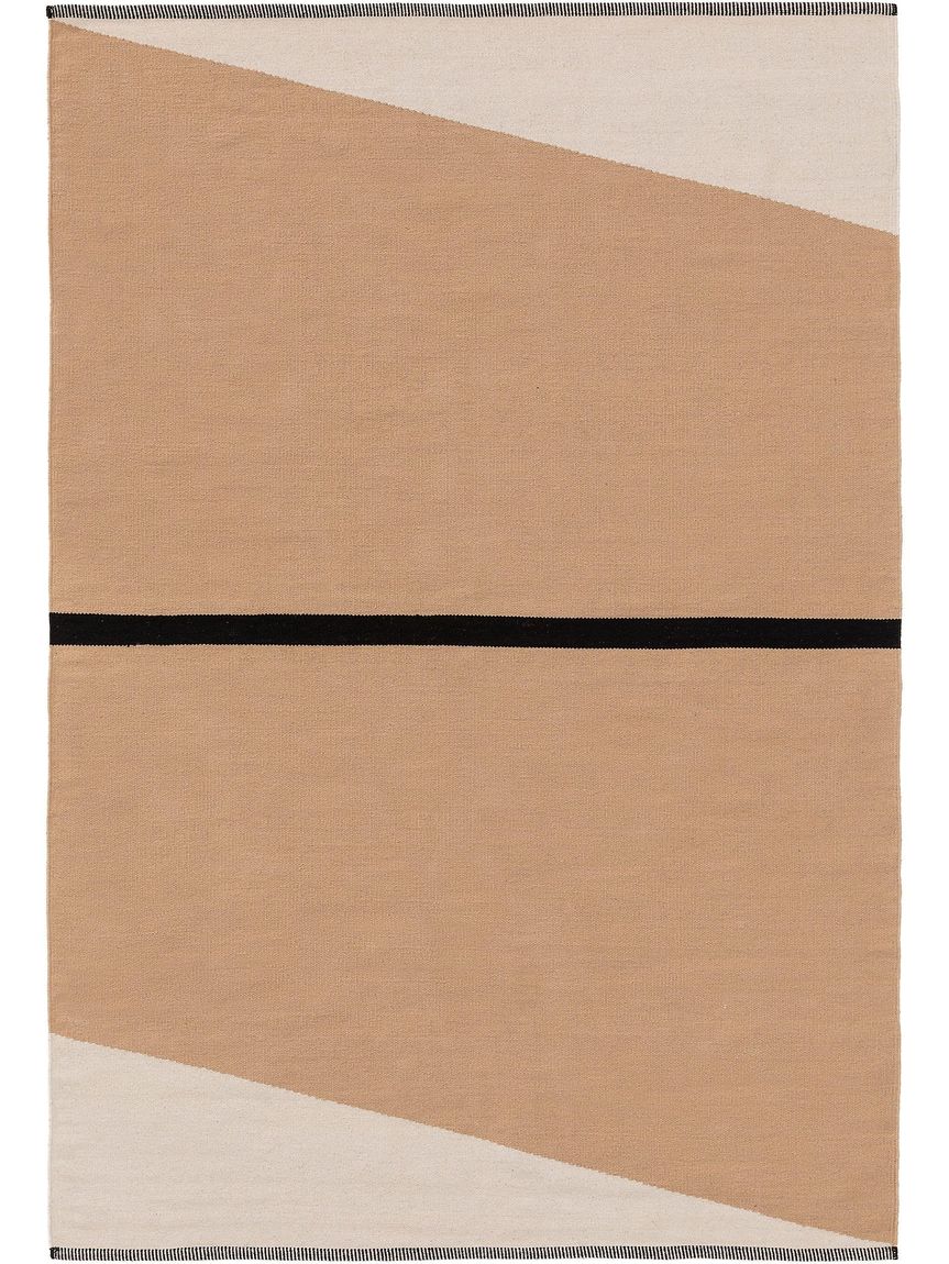 Baumwollteppich Lenny Beige