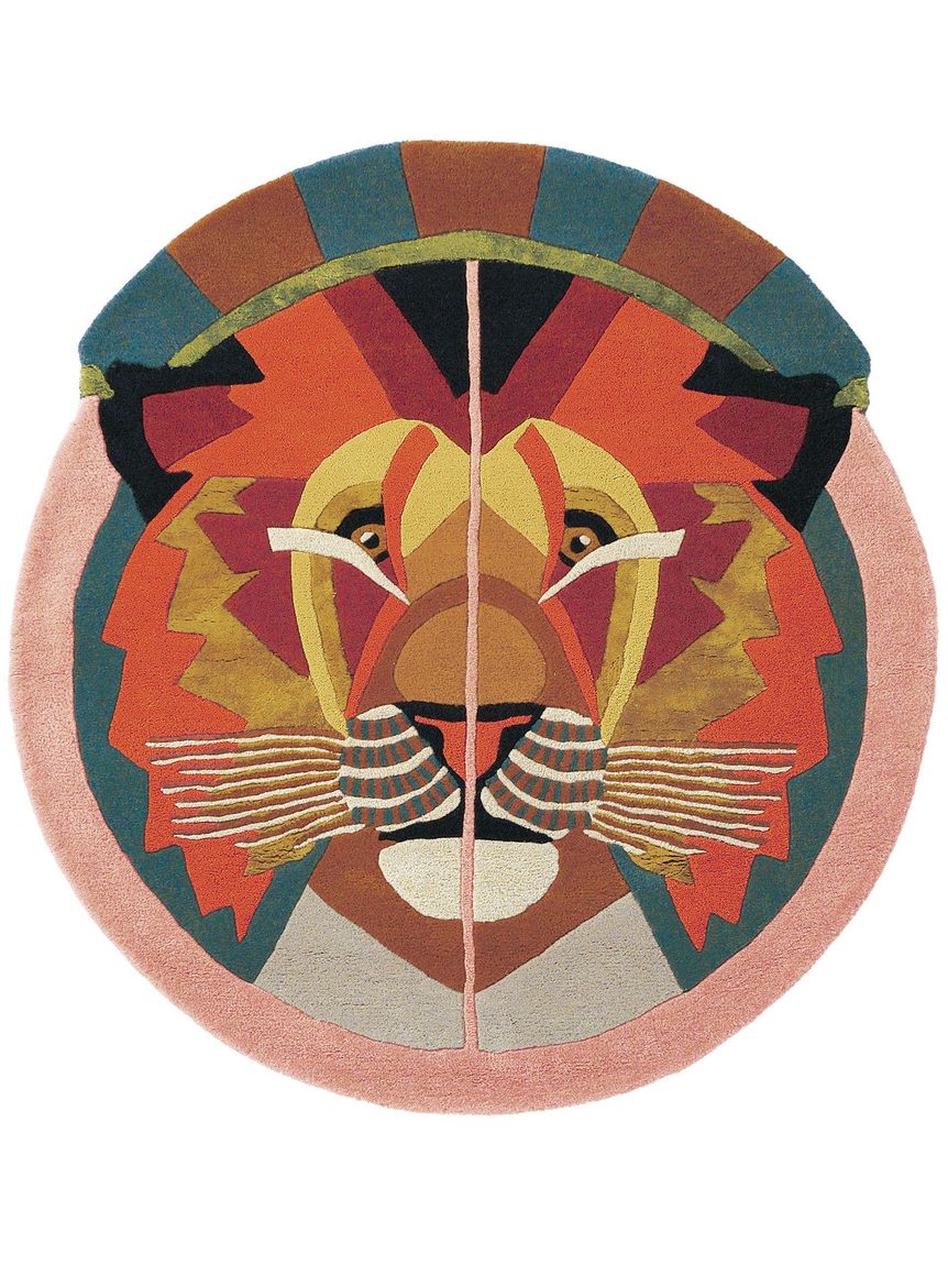 Wollteppich rund Zodiac 100x100 cm Bunt