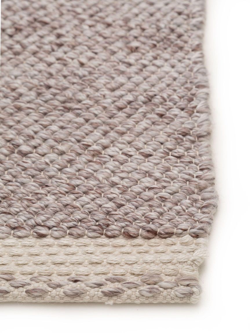 Teppich aus recyceltem Material Kiah Creame / Taupe