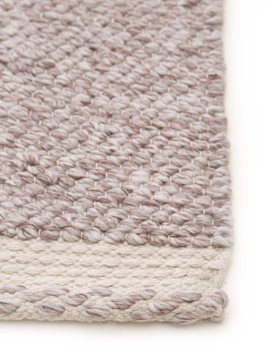 Teppich Läufer aus recyceltem Material Kiah 70x200 cm Creame / Taupe