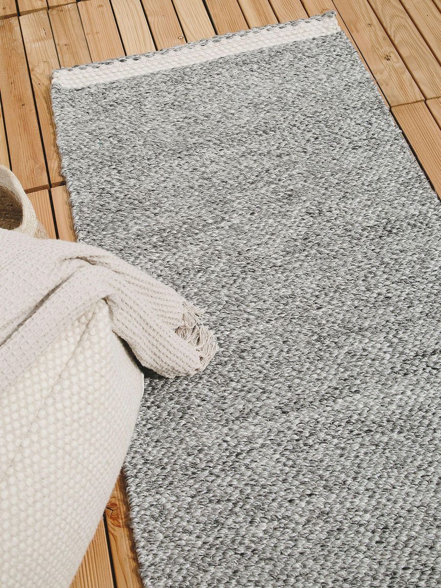 Teppich aus recyceltem Material Kiah Grau
