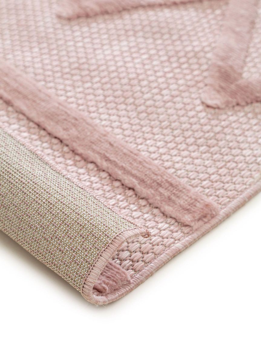 In- & Outdoor Teppich Bonte Läufer 75x220 cm Rosa