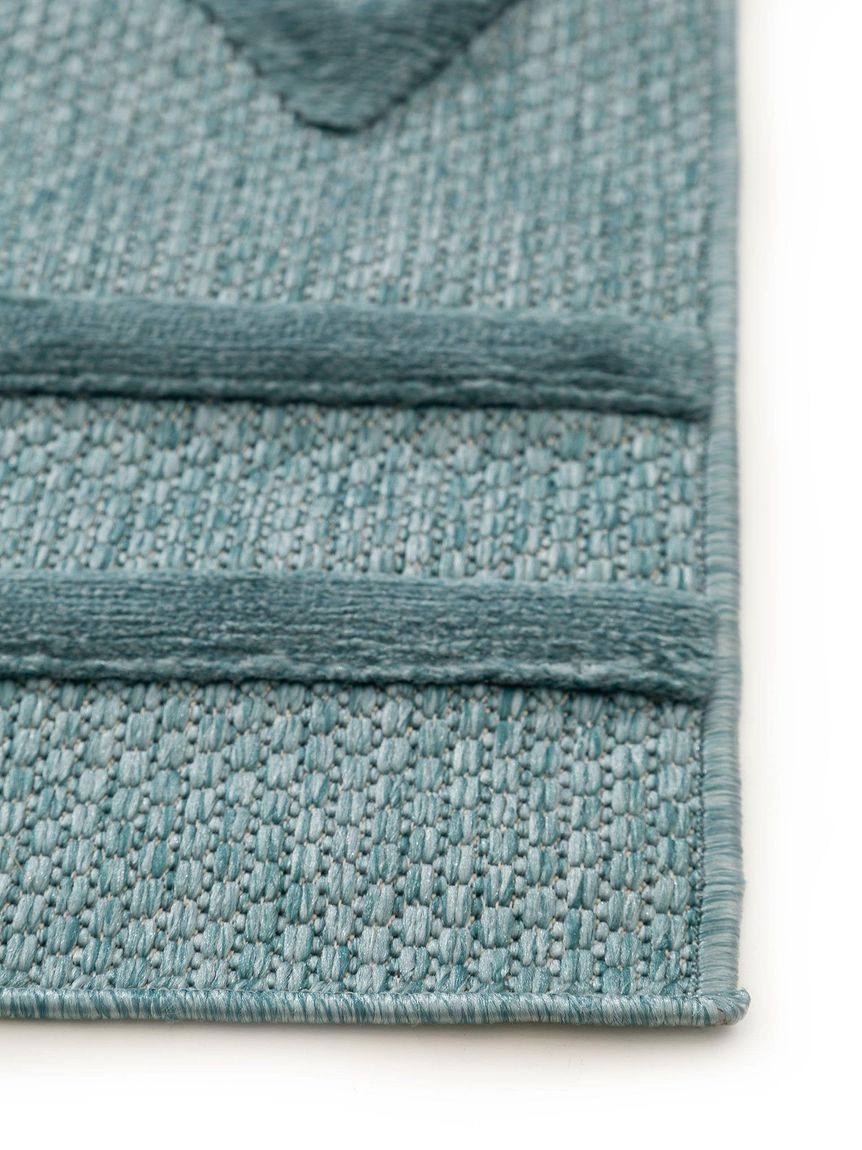 In- & Outdoor Teppich Bonte Läufer 75x220 cm Türkis