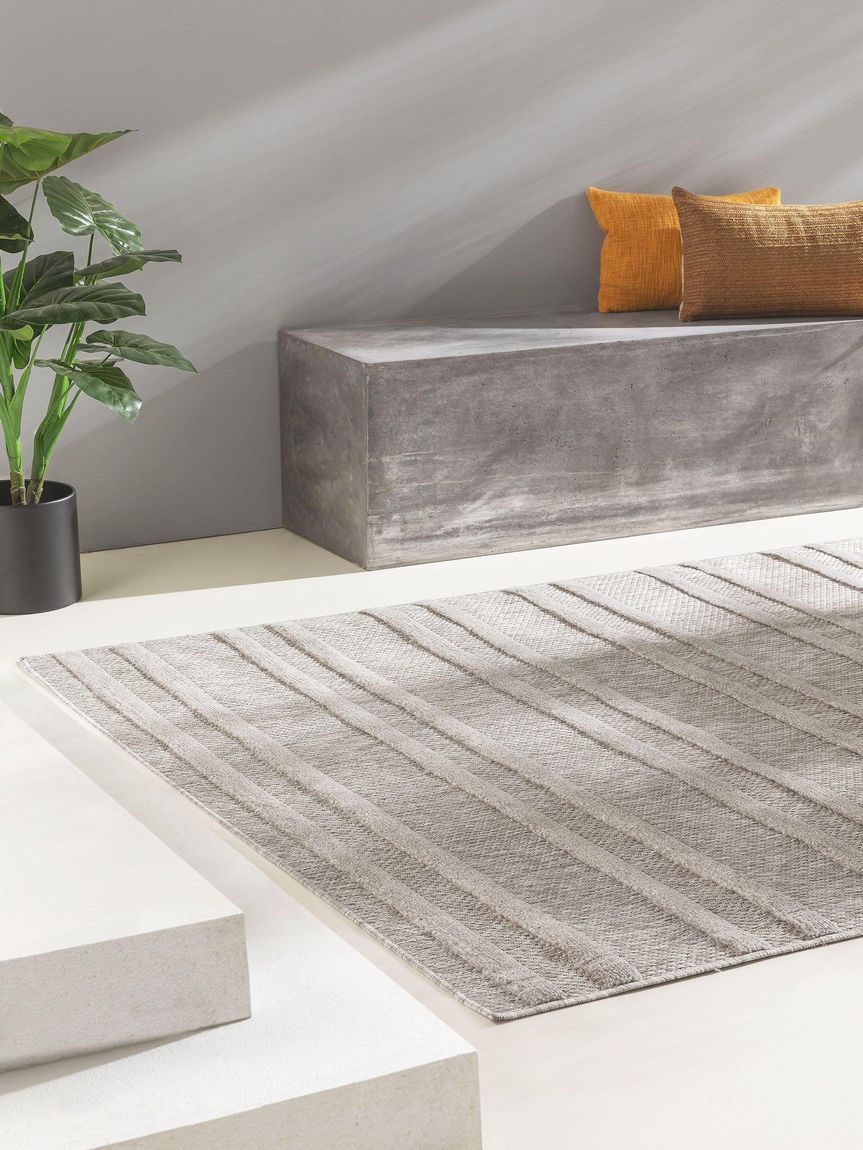 In- & Outdoor Teppich Bonte Hellgrau