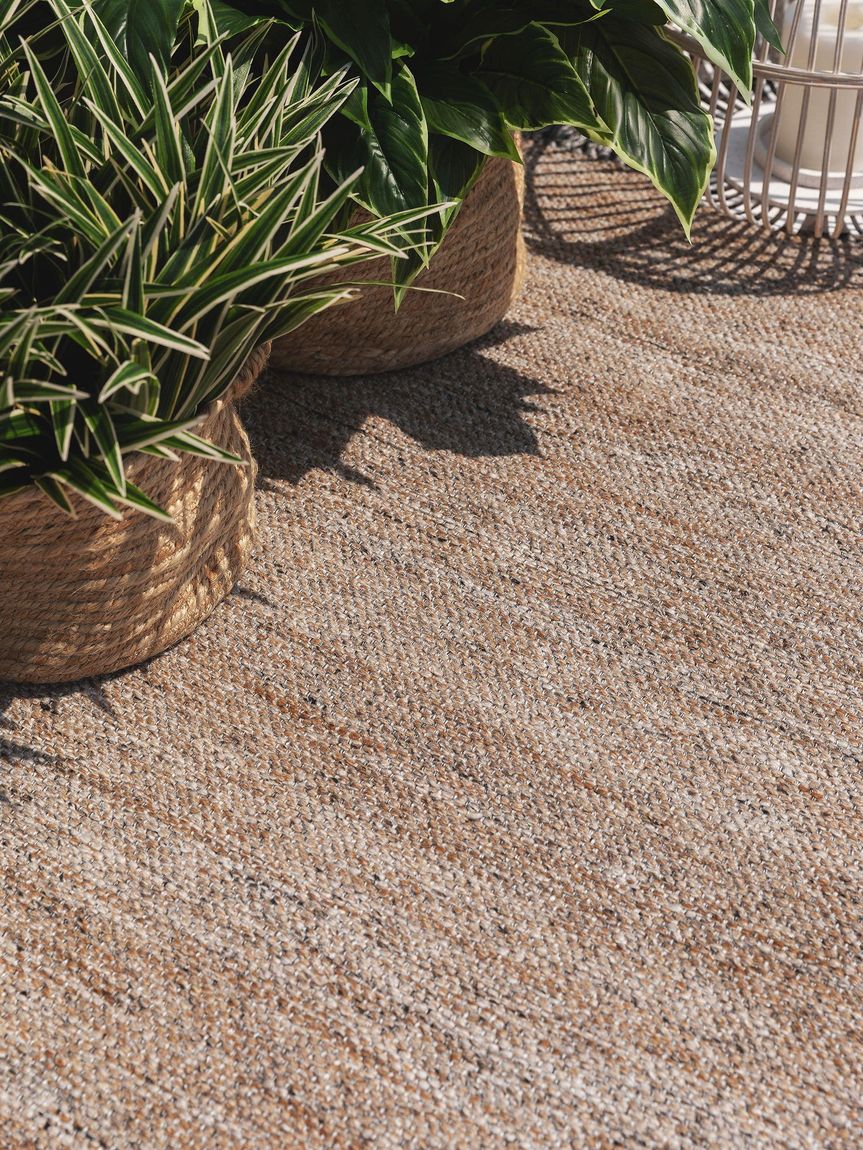 Teppich aus recyceltem Material Damian Beige