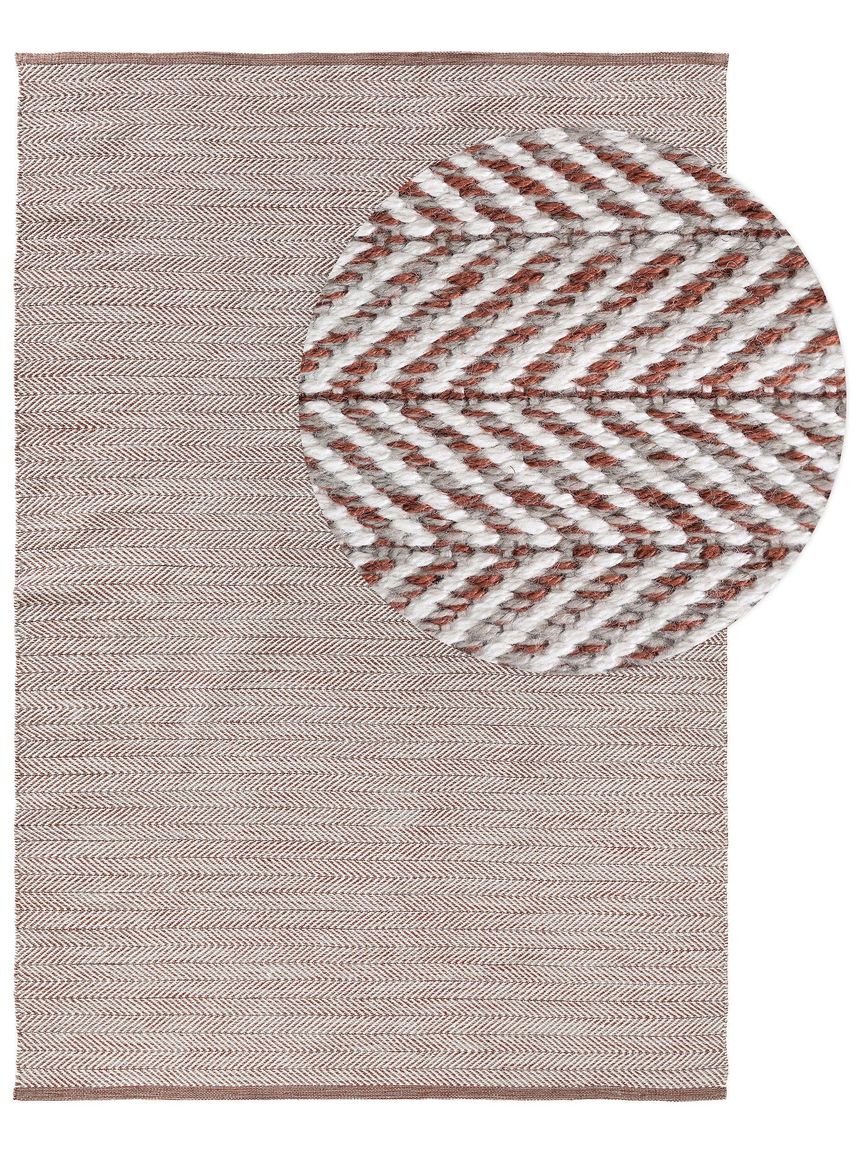 Teppich aus recyceltem Material Rio Terrakotta