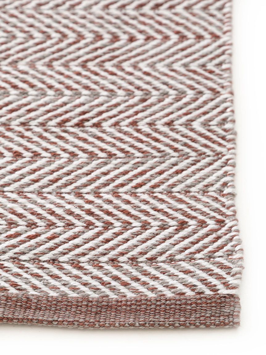 Teppich aus recyceltem Material Rio Terrakotta